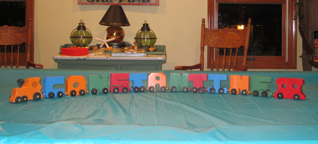 Wooden Name Train